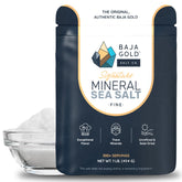 Baja Gold frente de bolsa resellable mostrando diseño y tamaño práctico