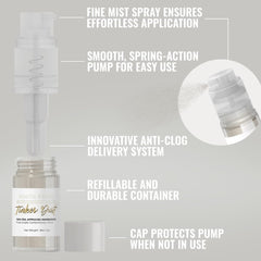 Bakell Tinker Dust blanco pulverizado sobre cupcake añade brillo elegante
