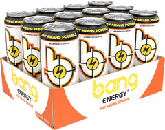 Bang Any Means Orange primer plano de textura y burbujeo, ofrece frescura