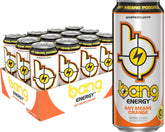 Bang Any Means Orange vista frontal mostrando lata y diseño brillante