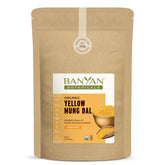 Banyan Botanicals paquete frontal muestra 2 lb y la marca, opción orgánica