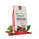 BareOrganics frente del envase mostrando diseño y 10 oz, conveniencia