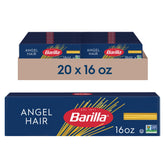 Barilla paquete frontal mostrando cajas múltiples y marca reconocible para reposición