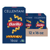 Barilla cellentani frente del empaque mostrando formato y cantidad