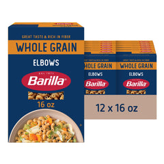 Barilla coditos integrales empaque frontal mostrando marca y beneficios nutricionales