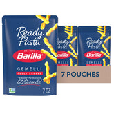 Barilla frente del envase gemelli listo para calentar, conveniencia inmediata