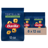 Barilla tortellini frontal paquete mostrando marca y formato conveniente