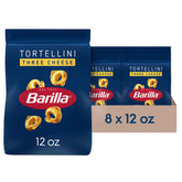 Barilla tortellini frente del empaque mostrando marca y peso, confianza garantizada