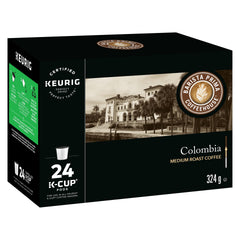 Barista Prima cápsula insertada en máquina Keurig, preparación consistente y limpia