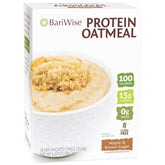 BariWise frente del empaque mostrando sabor maple y brown sugar y conveniencia