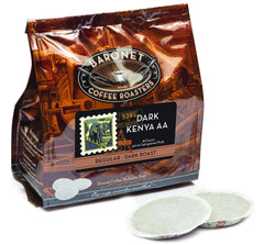 Baronet Coffee frontal del paquete mostrando 54 pads y beneficio de frescura