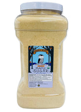 Barred Woods frasco frontal 96 oz mostrando azúcar de arce puro y práctico almacenamiento