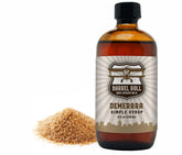 Barrel Roll botella frontal del Demerara Cocktail Mix mostrando etiqueta y color