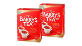 Barry's Tea paquete frontal mostrando diseño y cantidad, confianza de marca