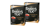 Barry's Tea empaque frontal mostrando el diseño y facilidad de almacenamiento