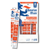 Bavarian Meats empaque frontal con 8 sticks, conveniencia para llevar