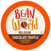 Bean Around The World frontal del paquete mostrando 40 cápsulas y variedad