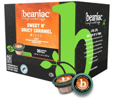beaniac caja frontal del producto mostrando 30 cápsulas y beneficio de conveniencia