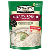 Bear Creek frente del paquete mostrando marca y tipo Creamy Potato, conveniencia inmediata