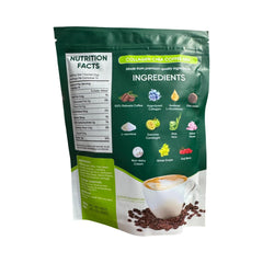 Beauty Milk taza de café preparada con chia mostrando aspecto cremoso