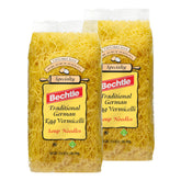 Bechtle paquete delantero mostrando fideos finos y origen alemán beneficios de tradición