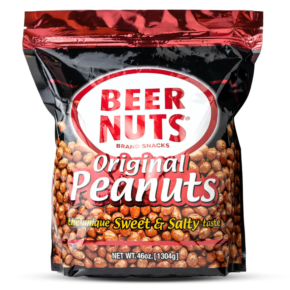 BEER NUTS bolsa 46 oz vista frontal, ideal para compartir