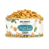 Belmont Peanuts frente del empaque mostrando presentación y peso
