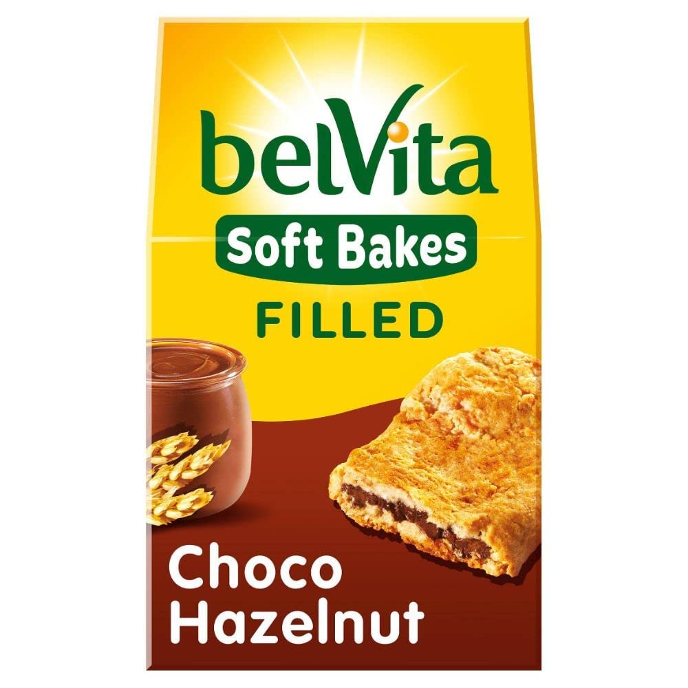 Belvita paquete frontal 250 g mostrando tamaño práctico y portabilidad