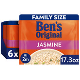 Ben's Original pouch frente mostrando marca y conveniencia para cenas rápidas