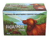 Berres Brothers frente del empaque Highlander Grogg muestra aroma y conveniencia