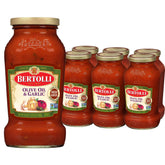 Bertolli frasco frontal mostrando etiqueta y beneficio de sabor equilibrado