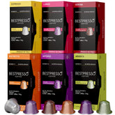 Bestpresso pack frontal mostrando las 12 cajas y variedad, ideal para probar mezclas