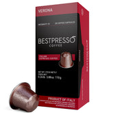 Bestpresso frontal del pack mostrando 6 cajas y beneficio conservación