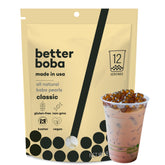 Better Boba paquete frontal mostrando marca y ventaja vegana