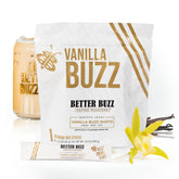 Better Buzz vista frontal del paquete con 20 sobres, conveniencia portátil