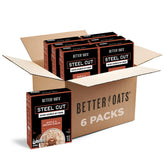 Better Oats frente de caja Maple y Azúcar Moreno mostrando diseño y cantidad