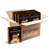 Better Oats empaque frontal mostrando variedad cinnamon roll y beneficio de conveniencia