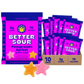 Better Sour frente del empaque mostrando 10 packs y conveniencia