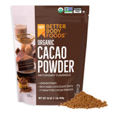 BetterBody Foods paquete frontal mostrando etiqueta y beneficio orgánico