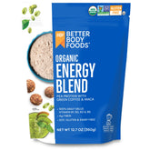 BetterBody Foods empaque frontal mostrando el polvo orgánico y sello USDA organic