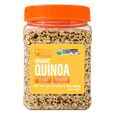 BetterBody Foods empaque frontal de quinoa tricolor que muestra certificaciones