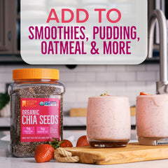 BetterBody Foods chía hidratada en pudín listo para consumir, aporte de fibra