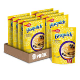 Betty Crocker Bisquick presentación frontal mostrando paquete y marca, conveniencia inmediata