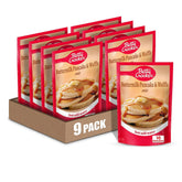 Betty Crocker empaque frontal que muestra porciones y uso rápido