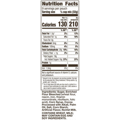 Betty Crocker panel nutricional claro para decisiones informadas