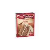 Betty Crocker paquete frontal mostrando la mezcla y ventajas rápidas