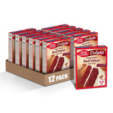 Betty Crocker empaque frontal del mix red velvet mostrando marca y color atractivo