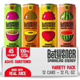 Betweener lata vista frontal mostrando diseño brillante y refrescante