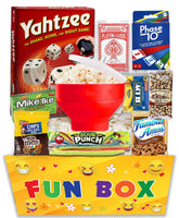 Beyond The Box canasta frontal empaquetada lista para regalar que facilita noches familiares