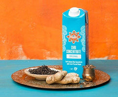 Detalle del concentrado mostrando color y textura, Bhakti Chai para sabor intenso